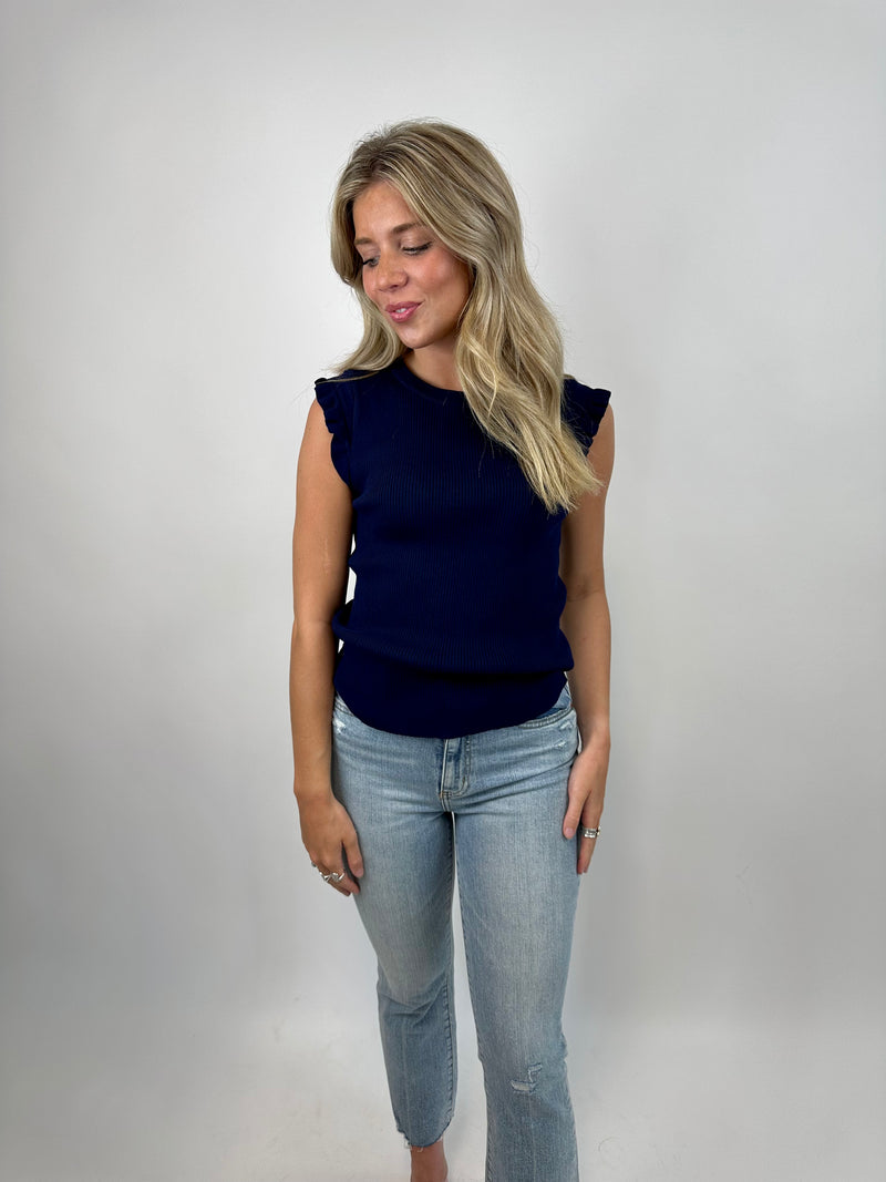 HAPPINESS HERE | DETAILED SLEEVE TOP