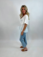 STAYING A WHILE | FLUTTER SLEEVE TOP