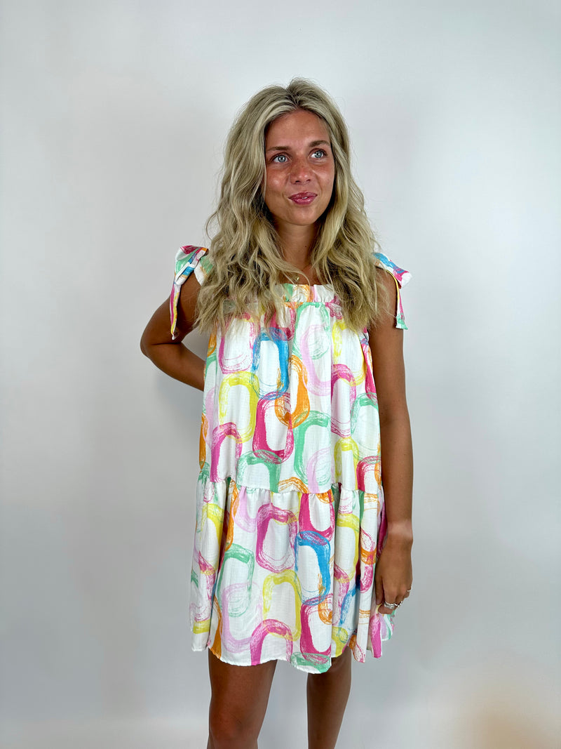 SWEETER ON YOU | SELF TIE MINI DRESS