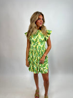 BLOOMS OF LOVE | FLUTTER SLEEVE DRESS