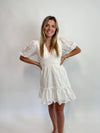 FLIRTY AT HEART | EYELET MINI DRESS