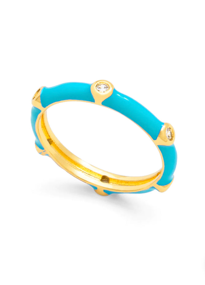 COLORED CRYSTAL STACKING RING | ZENZII