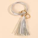 LEATHER TASSEL KEY RING