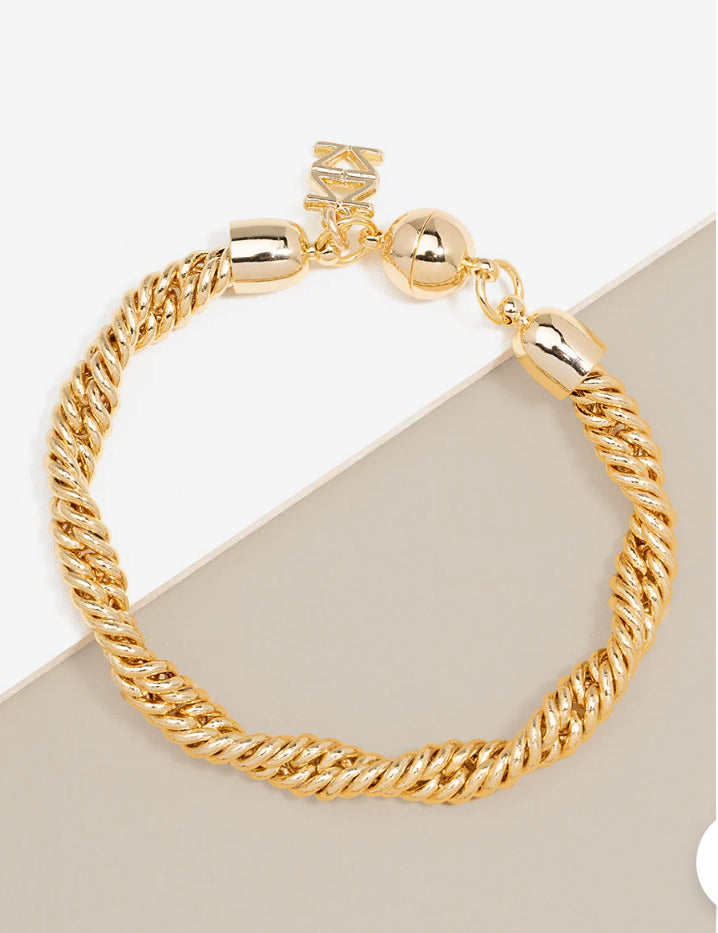 BRAIDED TWISTING LINK BRACELET | ZENZII