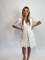 FLIRTY AT HEART | EYELET MINI DRESS