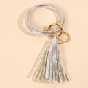 LEATHER TASSEL KEY RING