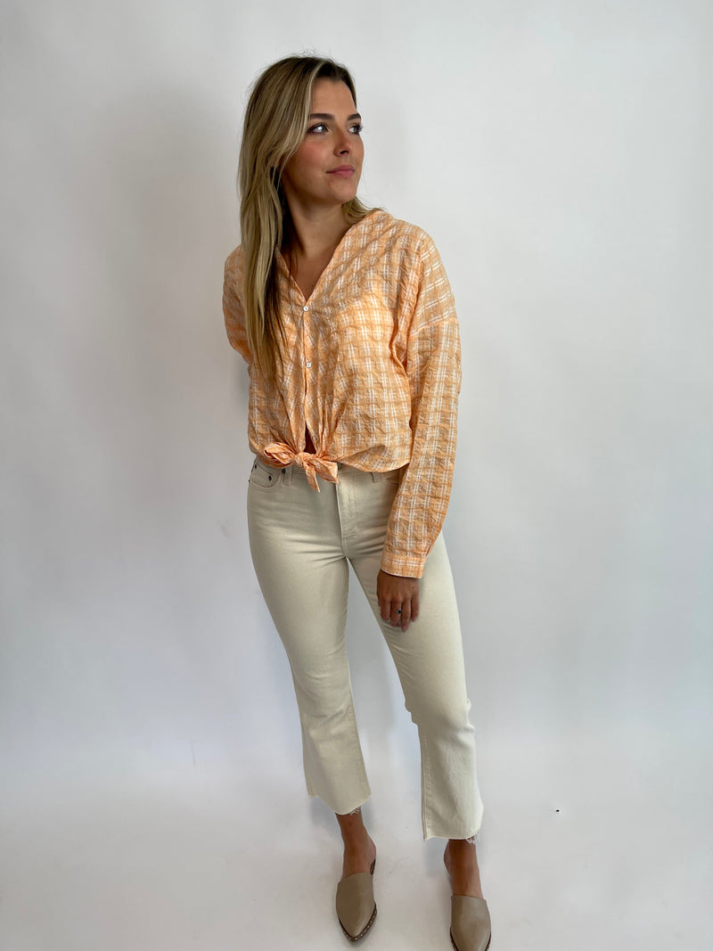 SUNNY DESTINATION | FRONT TIE BLOUSE