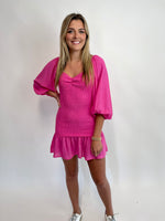 SPRINKLE OF SASS | SMOCKED MINI DRESS