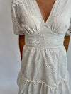 FLIRTY AT HEART | EYELET MINI DRESS